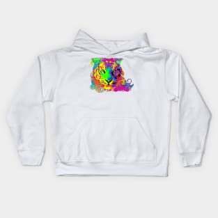 PSYCHEDELIC TIGER Kids Hoodie